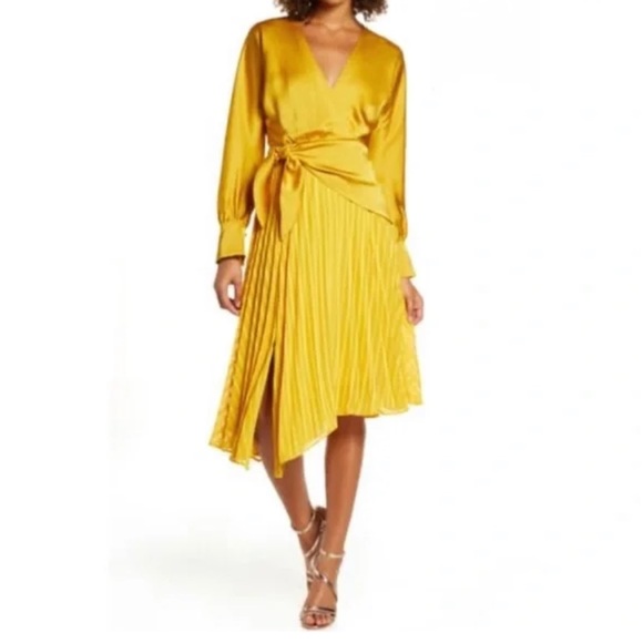 Anthropologie | Dresses | Nwt Anthropologie Harlyn Pleated Midi Dress ...